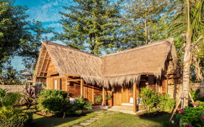 All cabins are build with natural materials.