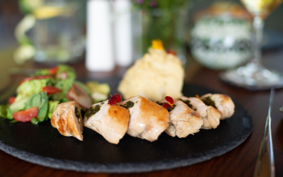 The Swarga Rasa Restaurant offers healthy Indonesian and international dishes.