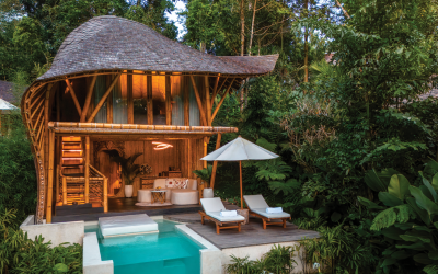 The one bedroom villa with private pool is a great option for couples.