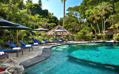 You wouldn't say this resort is in walking distance to downtown Ubud!