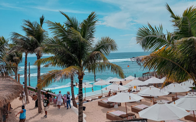 Its not far to the beach clubs of Melasti beach!