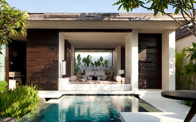 Every villa comes with 24-hour butler service.