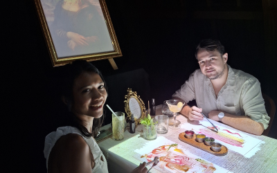 Monalisa painting was guiding the whole experience