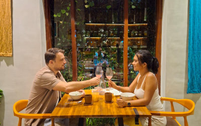 Our 7 courses included 7 different drinks as well. Not just wine, we had black rice beer, sake and even infused local arak!