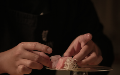 Seeing the chefs at work adds a unique dimension to this dinner.