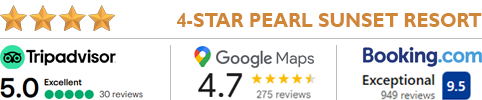 The Pearl Sunset Resort is highly rated.